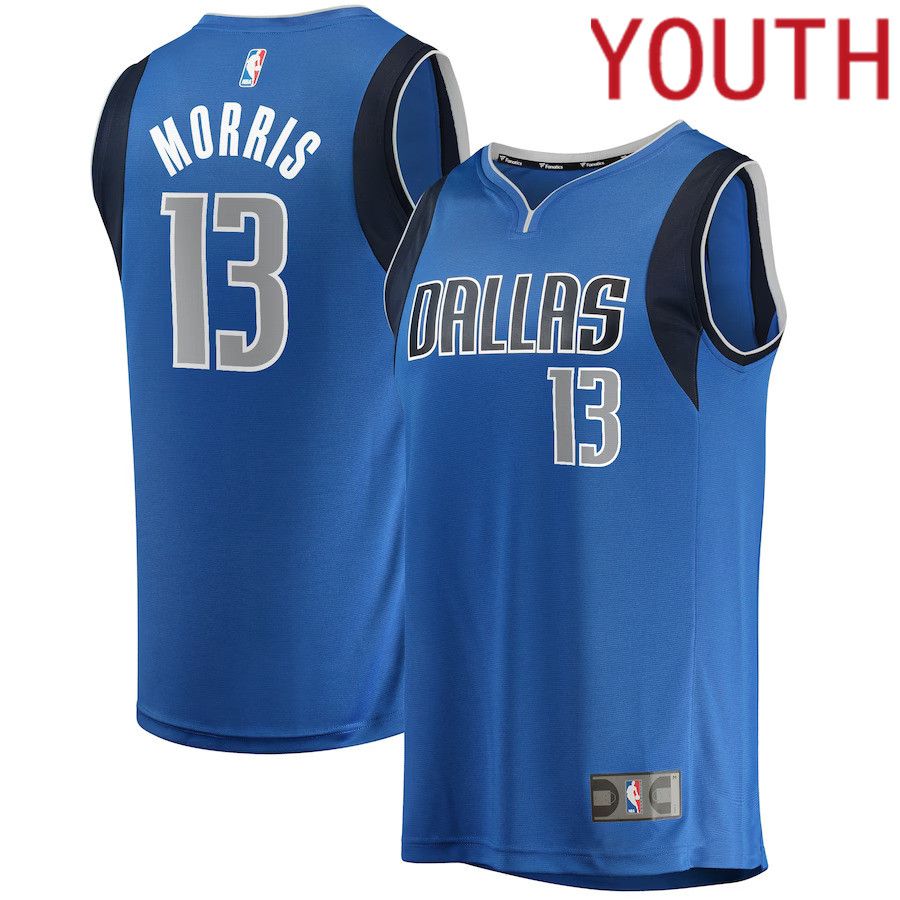 Youth Dallas Mavericks #13 Markieff Morris Fanatics Branded Blue Fast Break Player NBA Jersey->youth nba jersey->Youth Jersey